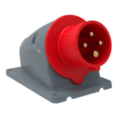 Вилка стационарная IEK MAGNUM ССИ-514 16А-6ч/380-415В 3P+PE IP44 [PSN52-016-4]