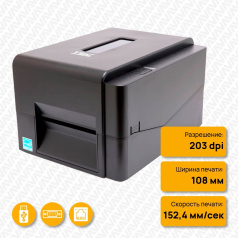 Термотрансферный принтер TSC TE210, 203 dpi, USB, Internal Ethernet [99-065A301-00LF00]