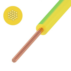 Провод ПуГВ (ПВ-3) Rexant 1 мм², желто-зеленый [01-8617-3]