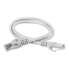 Коммутационный шнур (патч-корд) ITK категория 5E, UTP, 1 м, серый [PC01-C5EU-1M]