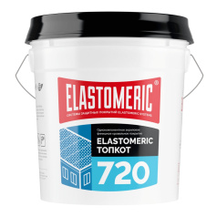 Гидроизоляционная акриловая мастика Elastomeric 720 Top Coat (финишный слой), серая, 20 кг