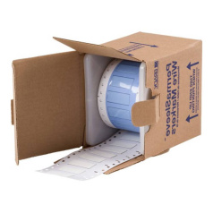 Термоусадочный маркер Brady PS-375-150-WT-S, 38.1 х 16.4 мм, белые, 250 шт [brd32140]