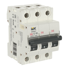 Автоматический выключатель IEK ARMAT M06N 3P C 16А [AR-M06N-3-C016]