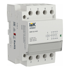 Контактор модульный IEK ARMAT KMR 63А 24В AC/DC 4НО [AR-KMR20-063-40-024]